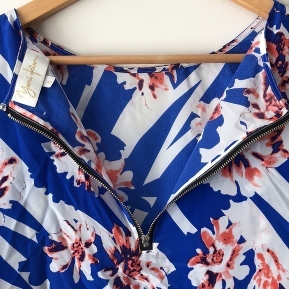 Yumi Kim 100% Silk Mixed Floral Print Blouse Size Small - Picture 5 of 8